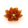 Teelichthalter Lotusblüte orange