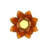 Teelichthalter Lotusblüte orange