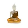 Amithaba Buddha Statue Kunstharz Höhe 16cm Farbe orange