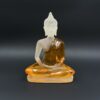 Amithaba Buddha Statue Kunstharz Höhe 16cm Farbe orange