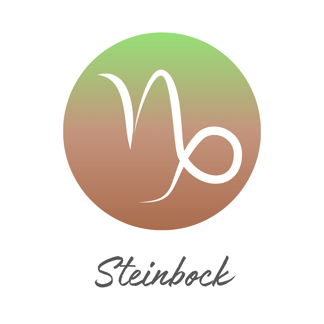 Symbol des Sternzeichens Steinbock mit Hintergrund – Element Erde