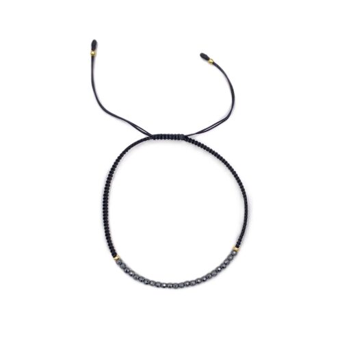 Armband Shambala Hämatit Bandfarbe schwarz