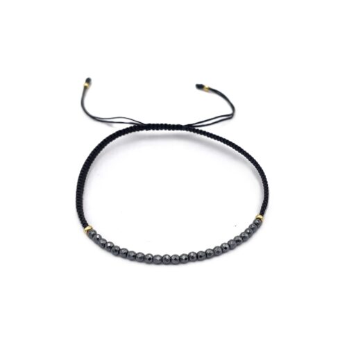 Armband Shambala Hämatit Bandfarbe schwarz