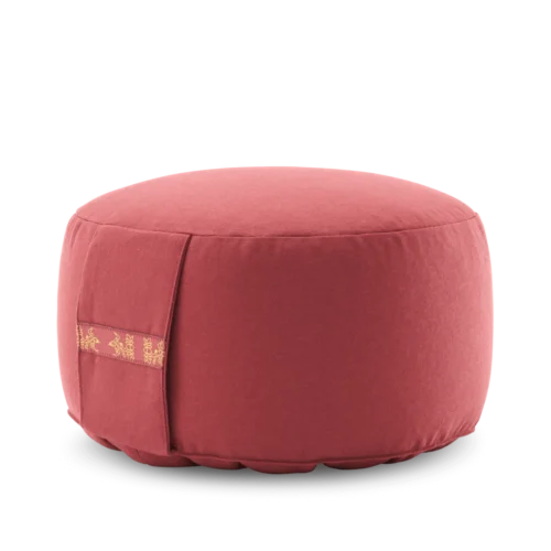 Meditationskissen weinrot Höhe 14cm