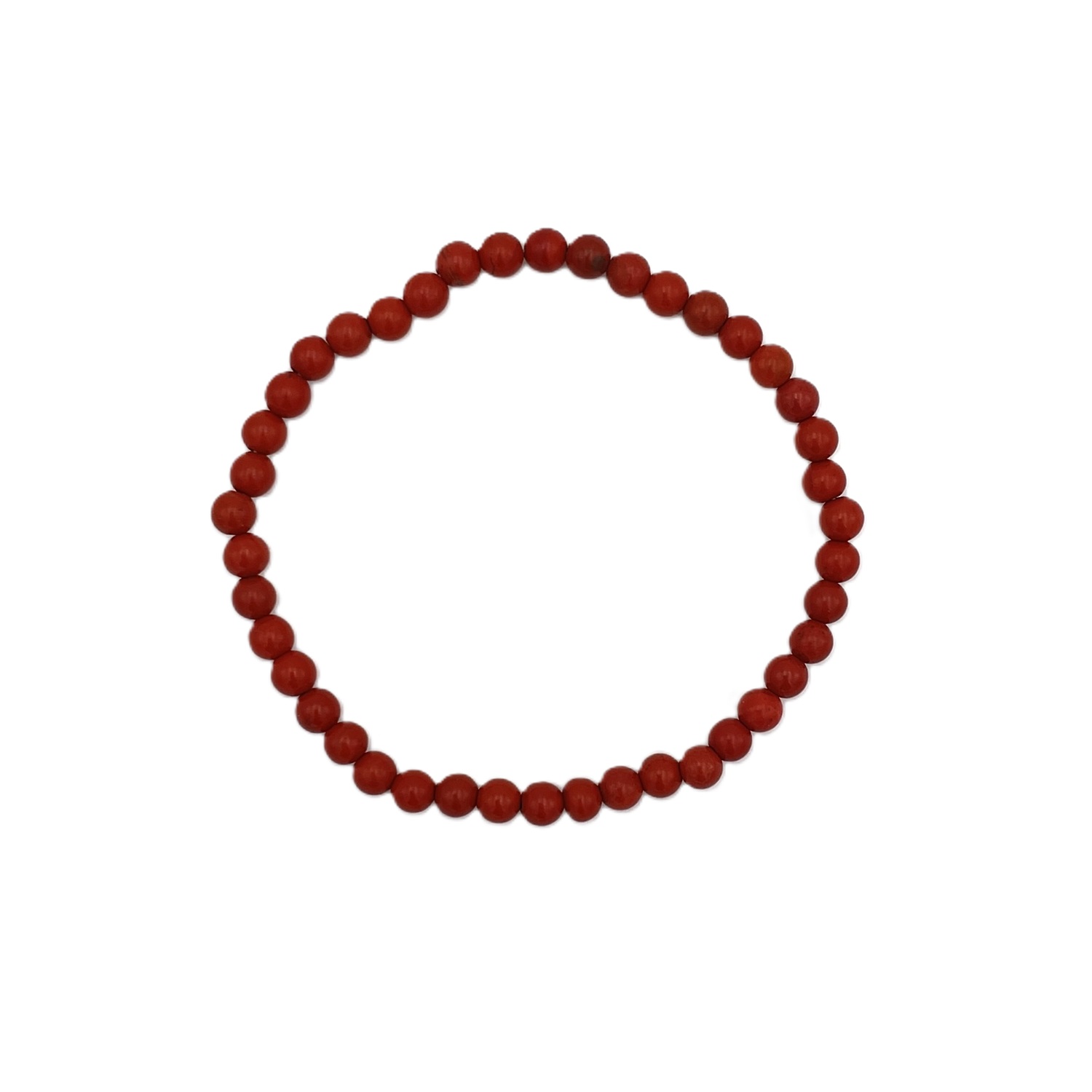 Armband Jaspis rot 4mm Armband Jaspis rot 4mm runde Kugeln