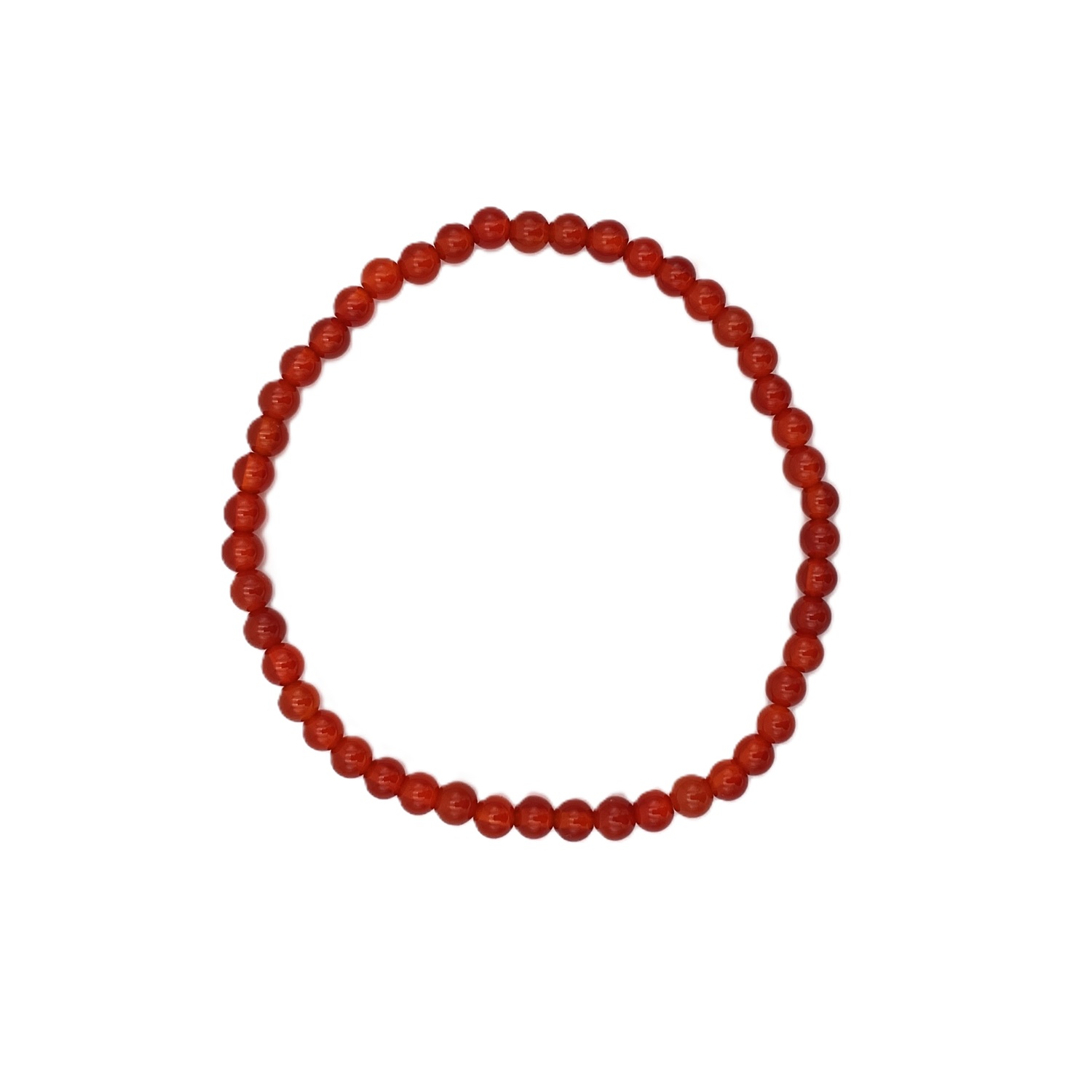 Armband Karneol 4mm Armband Karneol 4mm runde Kugeln