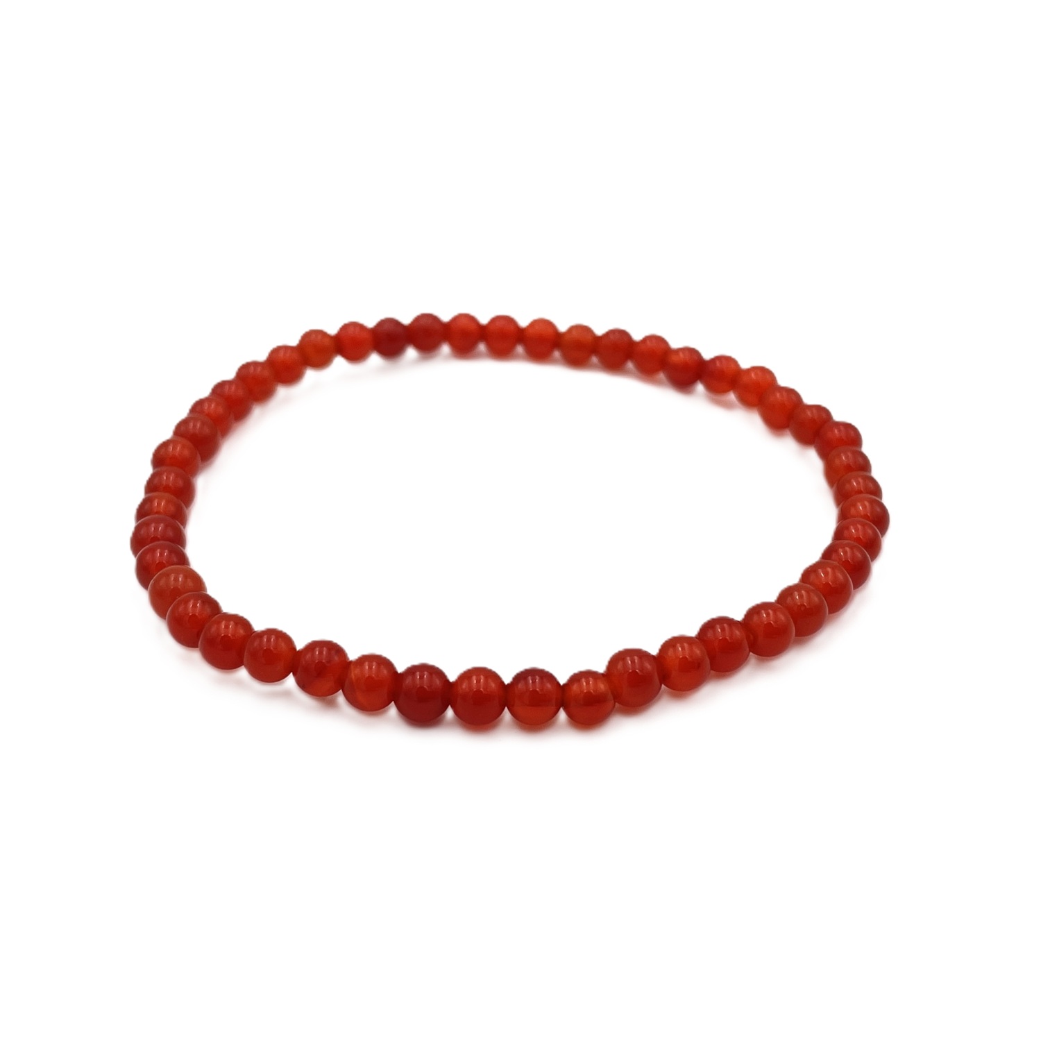 Armband Karneol 4mm Armband Karneol 4mm runde Kugeln