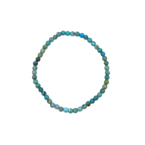 Armband Türkis 4mm runde Kugeln