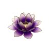 Teelichthalter Lotusblüte violett