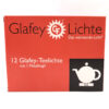 Glafey Teelichte 12 Stück mit 1 Metallnapf